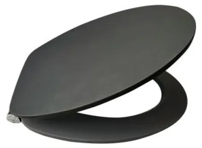 Produktbild von WELLWATER WC-Sitz soft feeling Soft Touch, schwarz, Soft-Close, 956494