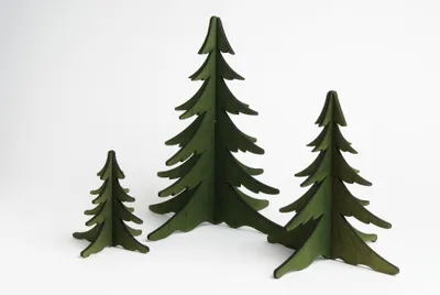 Produktbild von Holz-Steckbaum grün (8cm) von KWO