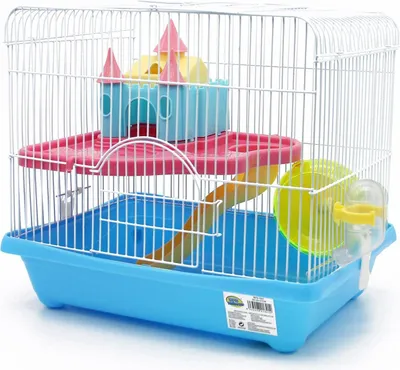 Productafbeelding van Famanu hamsterkooi met accessoires - hamsterhuis, kooi voor knaagdieren
