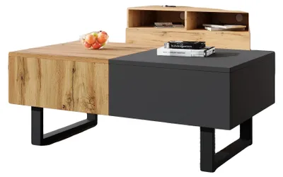 Image de Table basse, design moderne, espace de rangement dissimulé, A