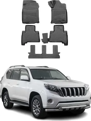 Obrázek produktu pro Gumové rohože OMAC pro Toyota Land Cruiser Prado 2009-2023 TPE černé 5x