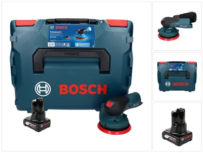 Produktbild von Bosch GEX 12V-125 Professional Akku Exzenterschleifer 12 V 125 mm Brushless + 1x Akku 6,0 Ah + L-Boxx - ohne Ladegerät