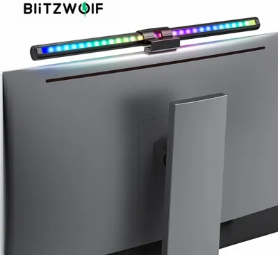 Produktbild von BlitzWolf BW-CML2 RGB LED Schreibtischlampe, dimmbar, augenschonend, Bildschirm-Lichtleiste für Büro, Studium, Lesen, Monitor, Tischbeleuchtung