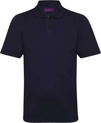 Produktbild von Henbury H475 | Herren Coolplus Wicking Polo Shirt / Mikro-Piqué - Farbe: Oxford Navy - Größe: XXS