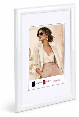 Produktbild von Art Line Kunststoff Bilderrahmen Wanddeko Collage Poster Fotorahmen Bildträger Lifestyle - Farbe: Weiß | Format: 29,7x42 (DIN A3)