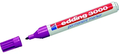 Produktbild von Edding 3000, Magenta, Rundspitze, Mehrfarbig, Aluminium, 1,5 mm, 3 mm