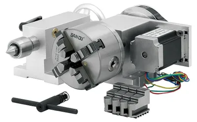 Productafbeelding van CNC-rotatieas, gesloten regelkring stappenmotor, 4 spindels, optie 1