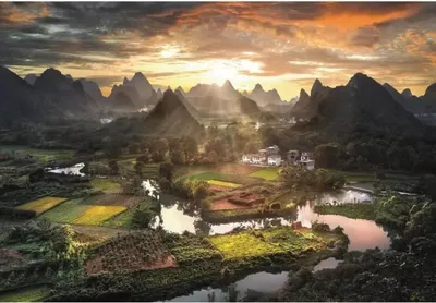 Immagine prodotto di CLE puzzle 2000 HQ vista della Cina 32564