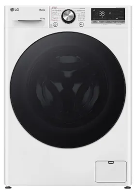 Produktbild von LG W4WR70X6Y, Frontlader, Freistehend, Weiß, Links, Schwarz, Schwarz