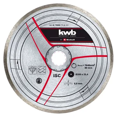 Immagine prodotto di kwb by Einhell Accessori per tagliapiastrelle Disco da taglio DIA 200x25,4 mm