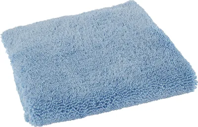 Produktbild von lunar. premium cleaning Microfasertuch Duo Ohne Rand 40x40cm Blau 520 GSM Präsentbox zur professionellen Autopflege Hausreinigung