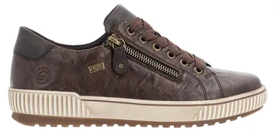 Imagen del producto de Remonte: Zapatos de mujer, tipo mocasín con cordones, color marrón, para uso casual