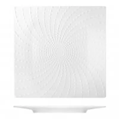 Immagine prodotto di H&H Piatto Quadrato In Porcellana, 20,5X20,5 Cm, Bianco