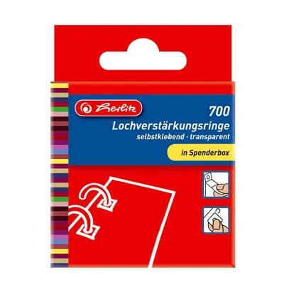 Produktbild von herlitz Lochverstärker 700er Box transparent