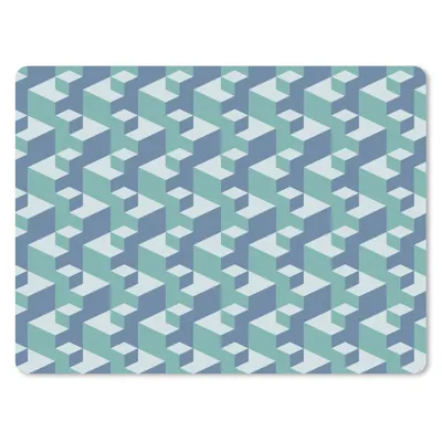 Produktbild von MuchoWow® Mauspad Mousepad Muster - Würfel - 3D 40x30 cm - Mousepads - Maus Mat - Pad - Mausunterlage - Anti Rutsch