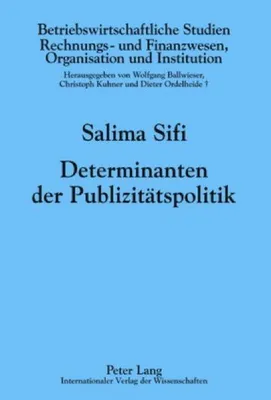 Produktbild von Determinanten der Publizitätspolitik