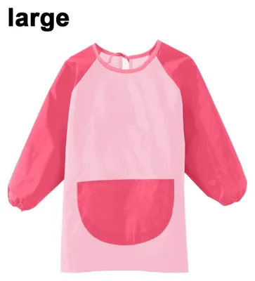 Produktbild von Malkittel für Kinder, langärmeliger Kinderkittel, wasserdichte und ölabweisende Kinderschürze, Malkittel und Schürze mit Taschen für Kinder
