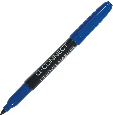 Obrázok produktu pre Permanentní popisovač na CD Q-Connect - kulatý hrot, modrý