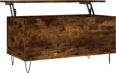 Produktbild von vidaXL Couchtisch Räuchereiche 90x44,5x45 cm Holzwerkstoff