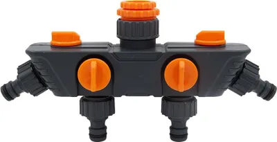Produktbild von Wasserhahn-Adapter-Verteiler 4-Wege 1/2" + 3/4" + 1"