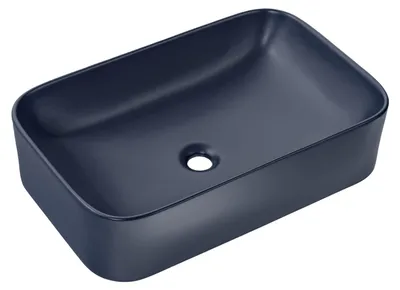 Produktbild von KAMA-MNB-60 Keramik Aufsatzwaschbecken 61 cm in Matt-Marineblau