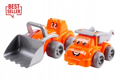 Produktbild von Baufahrzeug-Set: Kippwagen + Bagger 0977