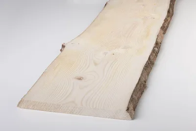 Produktbild von Massivholzbrett Weißtanne mit Baumkante 200 x 31 - 35 cm x 28 mm