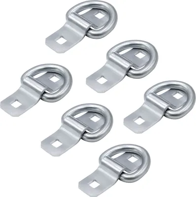 Produktbild von 6x Zurröse für Anhänger aus rostfreiem Stahl, belastbar bis zu 800kg, Bodenöse, Zurrpunkt, Trailer, Anhänger Ladungssicherung