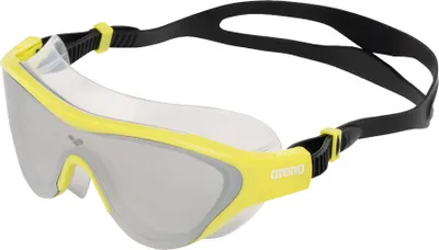 Image de Lunettes de natation Arena THE ONE MASK MIRROR SILVER-SOFT_GREEN-BLACK