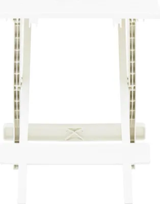 Produktbild von vidaXL Gartentisch Klappbar Weiß 45x43x50 cm Kunststoff