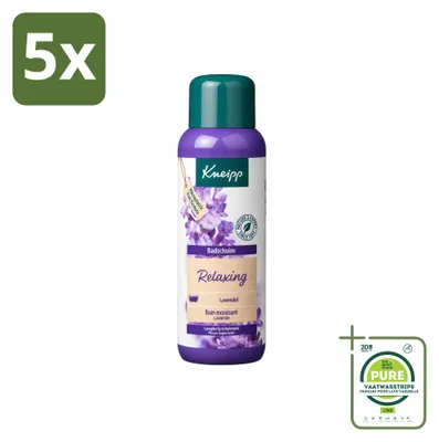 Zdjęcie produktu dla 5 sztuk piany do kąpieli Kneipp o zapachu lawendy - relaksująca - 400 ml - opakowanie zbiorcze