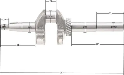 Obrázok produktu pre Kľukový hriadeľ Cedrus Y196V 480519