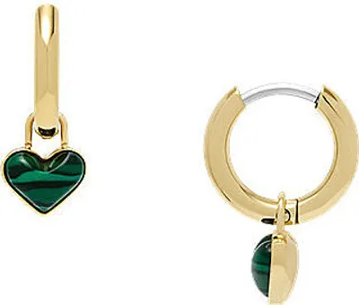 Produktbild von Fossil Damen Goldfarbener Edelstahl mit Ringverschluss Ohrringe