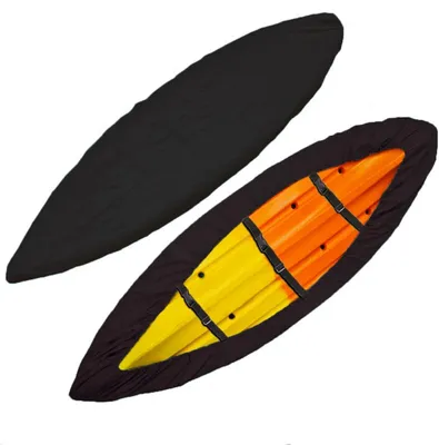 Produktbild von 420D Bootsabdeckung, wasserdicht, staubdicht und UV-beständig, für Fischerboote, geeignet für Boote von 3 bis 4,6 m (schwarz, M)