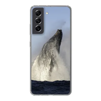 Produktbild von MuchoWow® Handyhülle Schutzhülle Hülle für Samsung Galaxy S21 FE Wal - Wasser - Südafrika Silikon Softcase Handy Hülle - Mobiltelefonhülle