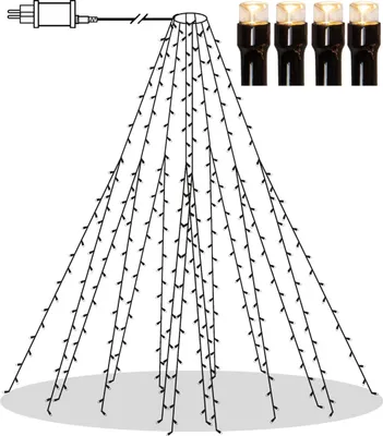 Produktbild von Baummantel-Lichterkette warmweiß 8x2m Licht-Stränge 360 LEDs