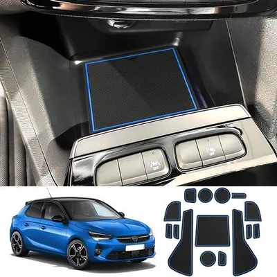 Produktbild von Antirutschmatten blau für Auto Mittelkonsole