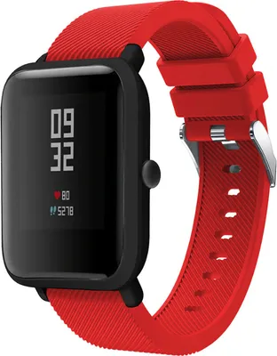 Produktbild von Strap-it Xiaomi Amazfit Bip Armband Silikon (Rot)