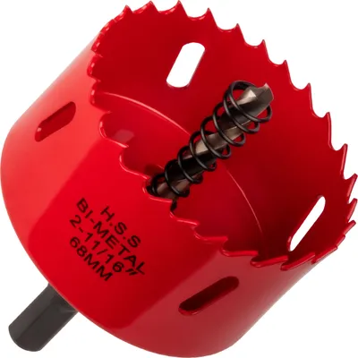 Produktbild von Ø 68mm, Professionelle Universal Lochsäge Ø 28-68mm aus HSS Bi-Metall für Aluminium, Holz, OSB, PVC, Kunststoff, Gipskarton