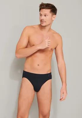 Produktbild von Schiesser Herren Long Life Baumwolle Rio-slip-149044 Slip, Weiß (Weiss 100), M EU