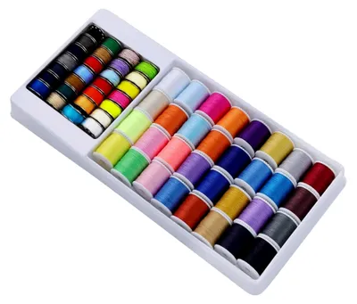 Produktbild von 60 Farben Nähgarn für Nähmaschinen, Polyestergarn geeignet für Handnähen
