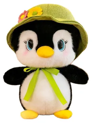 Produktbild von Granda Großer Pinguin Plüschtier mit grünem Hut 25 cm