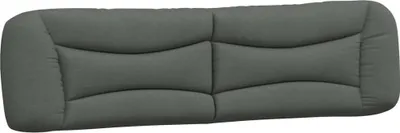 Produktbild von vidaXL Kopfteil-Kissen "Hvar" Dunkelgrau 200 cm Stoff