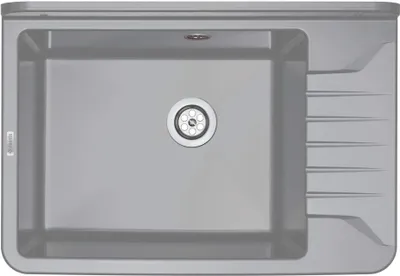 Zdjęcie produktu dla 1-bowl kitchen sink - fixed to the wall