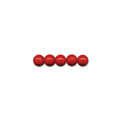Image de Meyco 165 perles en bois résistantes à la sueur et à la salive en 4mm rouge foncé