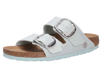 Produktbild von Birkenstock Damen Pantolette, grün(vegancanvassurfgreen (11718)), Gr. 36