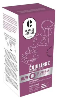 Produktbild von Kaffeekapseln geeignet für Nespresso® Charles Liégeois Equilibre, 20 Stk.
