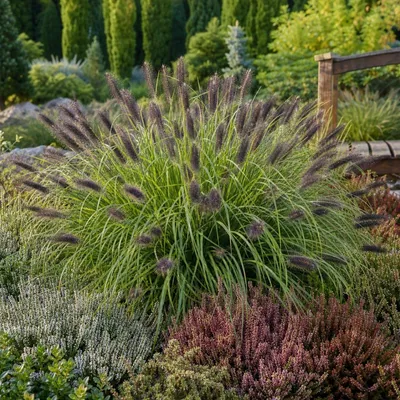 Produktbild von Stauden Gänge 10 x Pennisetum alopecuroides 'Black Beauty' im 1 Liter Topf - Schwarzes Lampenputzergras - Filigrane Halme in edlem Schwarz