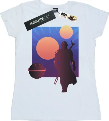 Produktbild von Star Wars - "The Mandalorian" T-Shirt für Damen BI43059 (M) (Weiß)