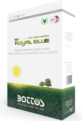 Obrázok produktu pre Kráľovská modrá - 1 kg Profesionálne trávne osivo Bottos
